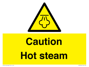 Caution Hot steam